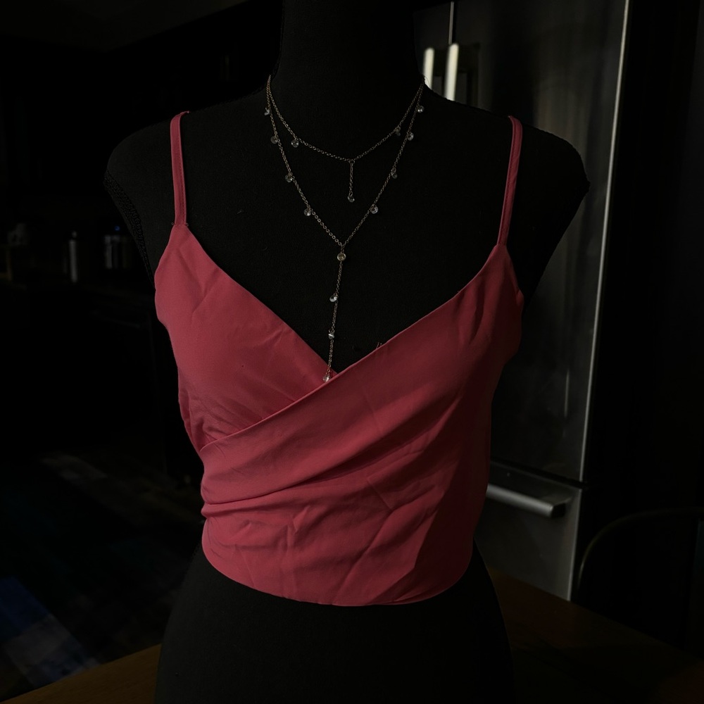 Cute Wrap Pink Top
